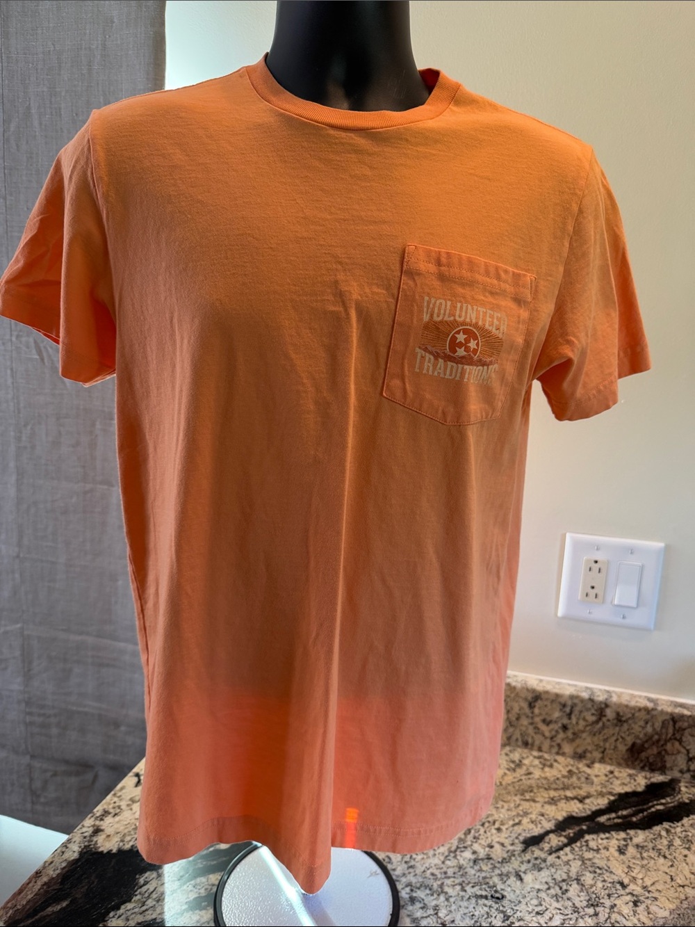 Volunteer Tradition Chest Pocket Tee — Orange